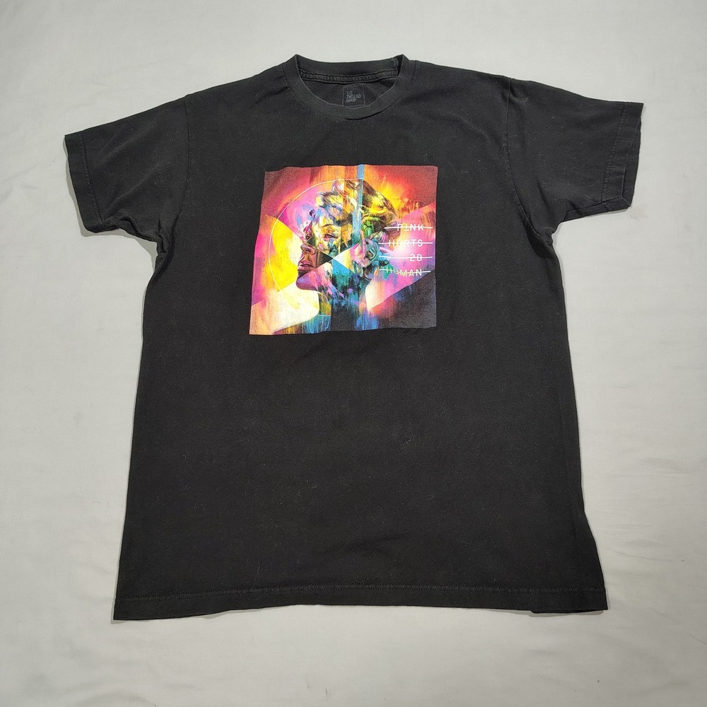 Pink Shirt Large Black Hurts 2B Human Music Concert Tee The Thread Shop